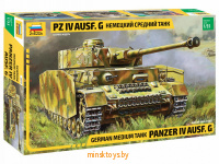 Немецкий средний танк Pz IV Ausf. G - сборная модель, Звезда 3674з