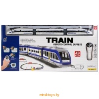 Железная дорога на радиоуправлении, свет, звук, 49 элементов, 2805Y-2 - Minsktoys.by