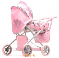 Коляска-трансформер для кукол - Корона, розовая, 67369 - Minsktoys.by