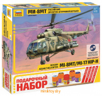 Сборная модель - Российский десантно-штурмовой вертолет Ми-8МТ, Звезда 7253П - Minsktoys.by
