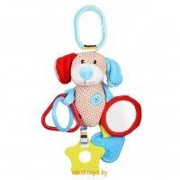 Подвеска с зеркальцем, прорезывателями и погремушками "Собачка Билли" Жирафики 939332 - Minsktoys.by