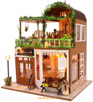 Конструктор интерьерный Румбокс - Лаунж кафе, с подсветкой, Hobby Day M906