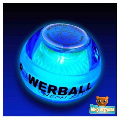 Кистевой тренажер Powerball 250 Hz NEON PB-188L Blue - интернет-магазин игрушек Minsktoys.by