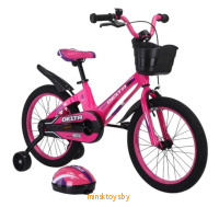 Детский велосипед с магниевой рамой - Delta Prestige 16" (розовый)