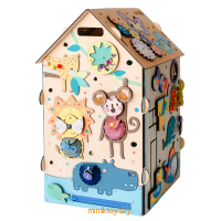 Бизиборд для детей - Зоопарк с LED подсветкой , 6040.06