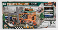 Железная дорога - Лесовоз Logging Factory Train, 51 элемент, длина путей 322 см, 8584