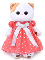 Игрушка мягкая - Кошка Ли-Ли в платье в горошек 27 см, Budi Basa LK27-043 Игрушка мягкая - Кошка Ли-Ли в платье в горошек 27 см, Budi Basa LK27-043
