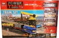 Детская игрушечная железная дорога Power Train c подъемным краном 2082 Детская игрушечная железная дорога Power Train c подъемным краном 2082
