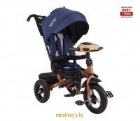 Детский трехколесный велосипед с ручкой Baby Trike Premium ORIGINAL 2019 (Синий)
