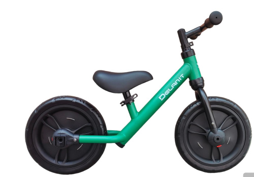 Беговел - велосипед 2 в 1 с педалями трансформер, Delanit TF-01green