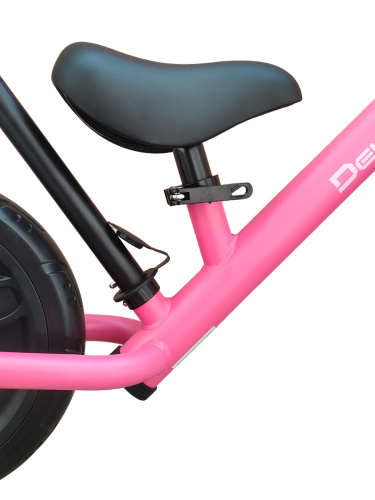 Беговел - велосипед для девочек с родительской ручкой 2 в 1, Delanit TF-01B (Розовый)